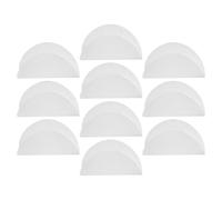 DECOMELODY Tapete de Silicona Redondo Antiadherente 21 CM 10 Unidades Reutilizable y Resistente al Calor para Vaporera de Bambú Adecuado para Dumplings y Bollos Malla Transpirable para