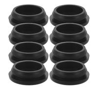 DECOMELODY Tapón de Drenaje de Silicona para Congelador 27 MM Negro 8 Unidades Resistente al Frío Sellado Hermético para Orificio de Descongelación en Refrigeradores y Congeladores