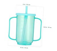 DECOMELODY Taza de Alimentación Ergonómica Antiderrames para Pacientes Discapacitados Ancianos y Maternidad Vaso Líquido Seguro y Duradero Capacidad Media para Convalecencia