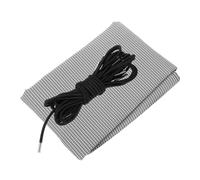 DECOMELODY Tela De Repuesto Transpirable para Sillas Reclinables De Exterior, Reemplazo para Sillones Plegables De Patio, Color Blanco Gris con Cuerda Incluida, Resistente para Camping y Terraza