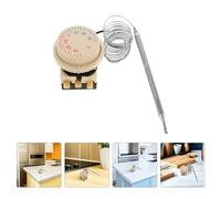 DECOMELODY Termostato Mecánico para Refrigerador y Congelador 2 Unidades ±35°C con Perilla Ajustable Controlador de Temperatura para Armarios Frigoríficos Interruptor Térmico Doméstico