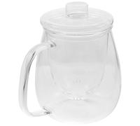 DECOMELODY Tetera de Vidrio Resistente al Calor con Filtro Floral Hervidor Doméstico para Infusionar y Hervir Diseño Elegante y Duradero para Amantes del Té