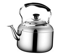 DECOMELODY Tetera Silbante de Acero Inoxidable para Fogón Inducción y Vitrocerámica con Asa Aislante Antiescaldad y Diseño Ergonómico para Hervir Agua de Forma y Práctica