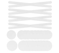 DECOMELODY Tiras Antideslizantes para Baño y Ducha Peva 32 Piezas (12x 2cm×38cm, 10x 8cm, 10x 10cm), Adhesivas Resistentes al Agua, Cintas de Seguridad para Escaleras y Suelos Húmedos,