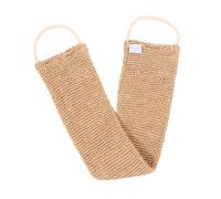 DECOMELODY Toalla Exfoliante de Baño de Ramio y Yute Resistente y Reutilizable con Banda Larga para Ducha y Depurador de Espalda para Limpieza Profunda del Cuerpo Brazos Piernas y Pecho