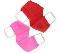 DECOMELODY Toalla Exfoliante de Baño para Masaje Corporal Doble Cara, 1 Unidad, Tamaño Largo, Depurador de Espalda para Hombres y Mujeres, Uso en Ducha, Color Aleatorio