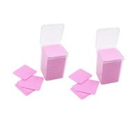 DECOMELODY Toallitas Quitaesmalte para Uñas sin Pelusa de Tela No Tejida Rosa, 400 Piezas para Limpieza Segura y Profesional de Esmalte en Salones y Uso Personal