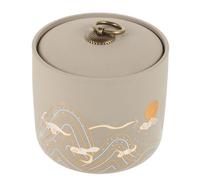 DECOMELODY Urna para Mascotas Conmemorativa De Cerámica Pequeña para Cenizas De Gatos y Perros, Sellada Herméticamente, Diseño Compacto Adecuado para Recuerdo y Cremación