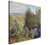 decomonkey Cuadro Lienzo Paisaje Jardín 40x40 cm 1 pieza cuadrada Impresión Decoración Cuadro De Pared Material Tejido no Tejido Gráfica fotográfico