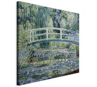 decomonkey Cuadro Lienzo Puente japonés Plantas 60x60 cm 1 pieza cuadrada Impresión Decoración Cuadro De Pared Material Tejido no Tejido Gráfica fotográfico