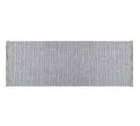 Deconation - Alfombra de pasillo de algodón, poliéster y chenilla azul, 75 x 300 cm, altura de pelo 6 mm, lavable a máquina a 30 °C