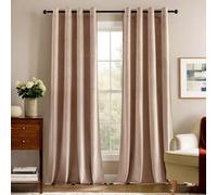 Deconovo Cortinas Opacas Cortinas de Terciopelo para Dormitorio Cortinas Aislantes,140x175cm, Rosa Claro,Juego de 2