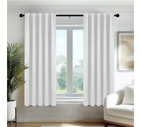 Deconovo Cortinas Opacas Térmicas Aislantes del Frío y del Calor para Ventanas, Cortinas para Salón y Dormitorio, 3 Modos de Montaje, 70 x 150 cm, Gris Perla, 2 Paneles