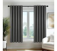 Deconovo Cortinas Opacas Térmicas Aislantes del Frío y del Calor para Ventanas, Cortinas para Salón y Dormitorio, 3 Modos de Montaje, 70 x 150 cm, Gris Claro, 2 Paneles