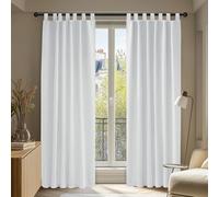 Deconovo - Juego de 2 Cortinas Opacas aislantes térmicas con Estampado de Plata, 140 x 260 cm, diseño de Cortina de Puerta, Color Gris