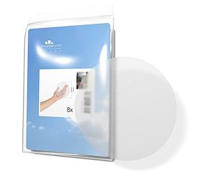 Decooo.be - Pegatinas 8 Rondas Grandes - anticolisión para evitar que personas o pájaros golpeen en vidrio de ventana