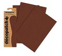 Decopatch 656 - Papel decorativo (3 unidades, 395 x 298 mm), color marrón