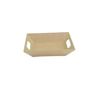 Décopatch AC326Opack - Un lot de 5 supports en papier brun mâché 10x12x2,7 cm, petit plateau moderne