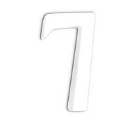 Décopatch AC347Opack - Un lot de 3 supports en papier blanc mâché 1,5x6x12 cm, Petit chiffre 7