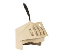 Décopatch AC883C - Casco de caballero para niño para decorar papel maché marrón - Personaliza tu disfraz - Carnaval - DIY y ocio creativos 24 x 25 x 20 cm