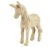 Décopatch AP147O - Un support en papier brun pulpé 12x4x16,5 cm, Licorne Féérique