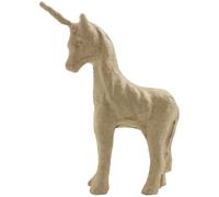 Décopatch AP147Opack - Un lot de 5 supports en papier brun pulpé 12x4x16,5 cm, Licorne Féérique