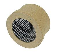 Décopatch BT064C - Soporte de papel marrón maché, 7 x 7 x 4 cm, mini caja redonda de malla