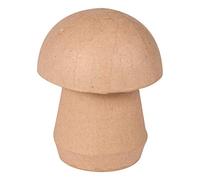 Décopatch BT065C - Un support en papier brun pulpé 7,5x7,5x9,5 cm, Boite champignon