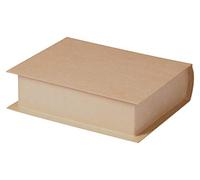 Décopatch BT070C - Caja de papel maché, forma de libro, 22,5 x 18 x 6 cm, 1 pieza, marrón