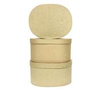 Décopatch Cajas ovaladas, paquete de 3