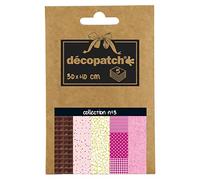 Décopatch DP003O - Une pochette de 5 feuilles de papier imprimé 30x40 cm, motif assortis (Réfs 680-540-486-681 et 299)
