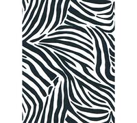Décopatch FDA429O - Une pochette de 20 feuilles 30x40 cm Zèbre noir/blanc