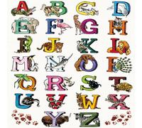 Décopatch FDA525O - Une pochette de 20 feuilles 30x40 cm Alphabet coloré