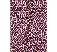 Décopatch FDA527O - Une pochette de 20 feuilles 30x40 cm Panthère fluo rose/argent