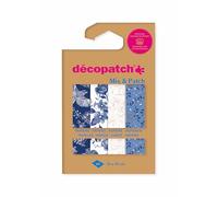 Décopatch- Hoja, Color Tonos Azul, Medium (Clairefontaine Rhodia DP031C)