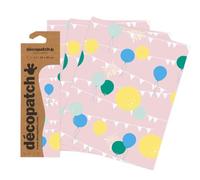 Décopatch- Hoja, Multicolor, Lot de 3 feuilles (Clairefontaine Rhodia C905C)