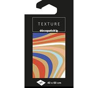 Décopatch TD867C - Bolsa de papel impreso - Efecto Foil - Dorado caliente - Efecto metalizado - Customiser - Moderniser - DIY y ocio creativos - 60 x 40 cm
