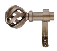 Decopolitan Barra de cortina, bronce oscuro, 18 a 36 pulgadas