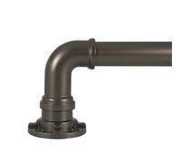 Decopolitan Industrial Wrap Around Telescoping Curtain Rod, marrón, 72 to 144-Inch