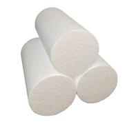 DecoPorex - Cilindros de espuma de poliestireno para manualidades - Cilindros de Poliestireno expandido para artes y manualidades - Color blanco natural (10 x 20cm)