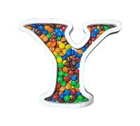 DecoPorex - Letra Y para Candy Bar de 19Cm de Altura y 2Cm de Profundidad en poliestireno