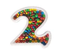 DecoPorex - Numero 2 para Candy Bar de 20cm de Altura y 3cm de Profundidad en poliestireno para rellenar de caramelos