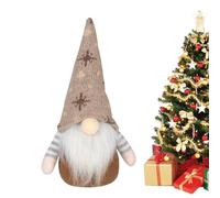 Décor En Peluche Gnome De Noël - Nain Ultra Doux 25cm Avec Flocon De Neige, Ornement Sans Visage Rudolph | Décoration D'Intérieur Mignonne Pour Maison, Table, Bureau, Collection Et Cadeau