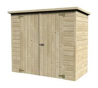 Décor et Jardin Caseta para jardín Bike Box (193 cm, 98 cm, Madera, Natural)