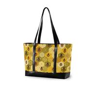 decor gift Bolsa simple para portátil con cremallera, diseño vintage de animales de granja para la universidad con tablet, Honey Bumble Bee Beekeeper