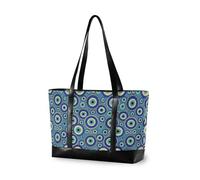 decor gift Bolsas simples para mujer con cremallera de mal de ojo, color azul marino para mamá con, Evil Eye Azul Marino