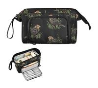 decor gift Bonito estuche para lápices negro de gorrión de pastizal, estuche delgado de gran capacidad, ligero para cartuchos de escuela secundaria preparada para adolescentes