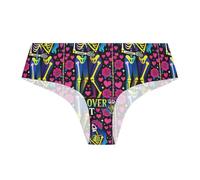 decor gift Bragas deportivas para mujer, diseño de cartas del tarot, ropa interior transpirable que absorbe la humedad, Esqueletos lesbianas de cartas del tarot, L grande