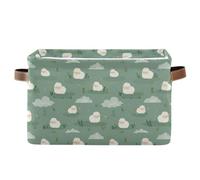 decor gift Canastas de almacenamiento Lambs Cloud Island Off White Canastas plegables e impermeables para contenedores de almacenamiento con mango resistente atorage grande paquete de 2 para gadget