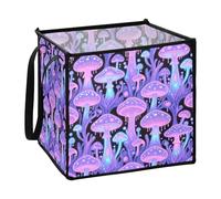 decor gift Cestas plegables de fieltro organizadoras y cajas de almacenamiento para mantas organizan hongos góticos pastel L
